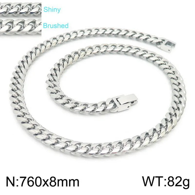 Steel Necklace 76cm