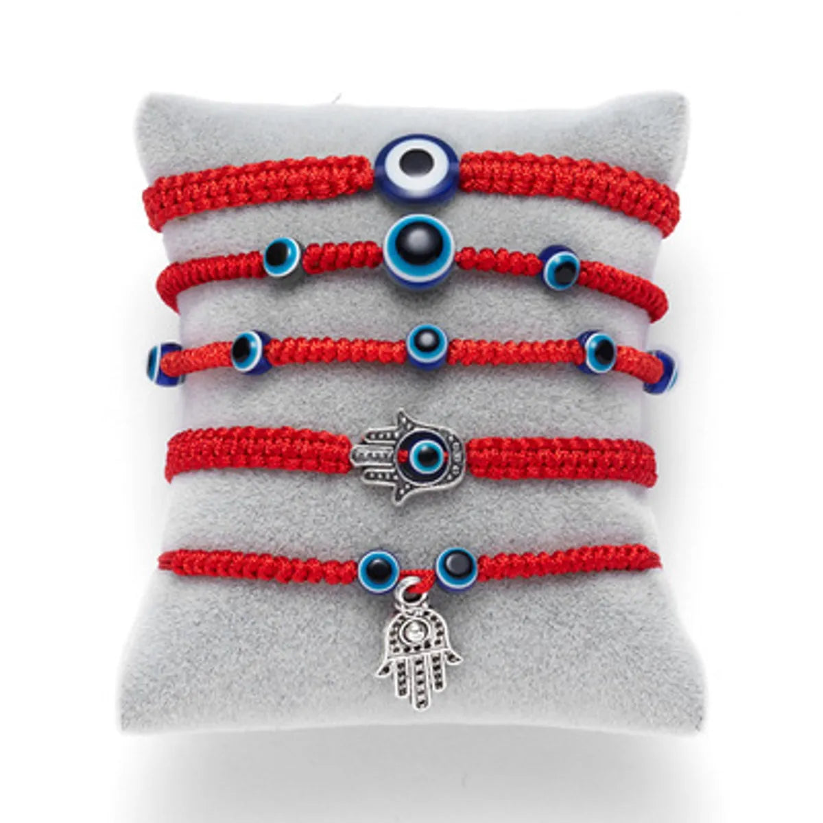 women's bracelets with elegant finish -New Blue Eye Bracelet Evil Eye Red Rope Braided Adjustable Bracelet Wholesale