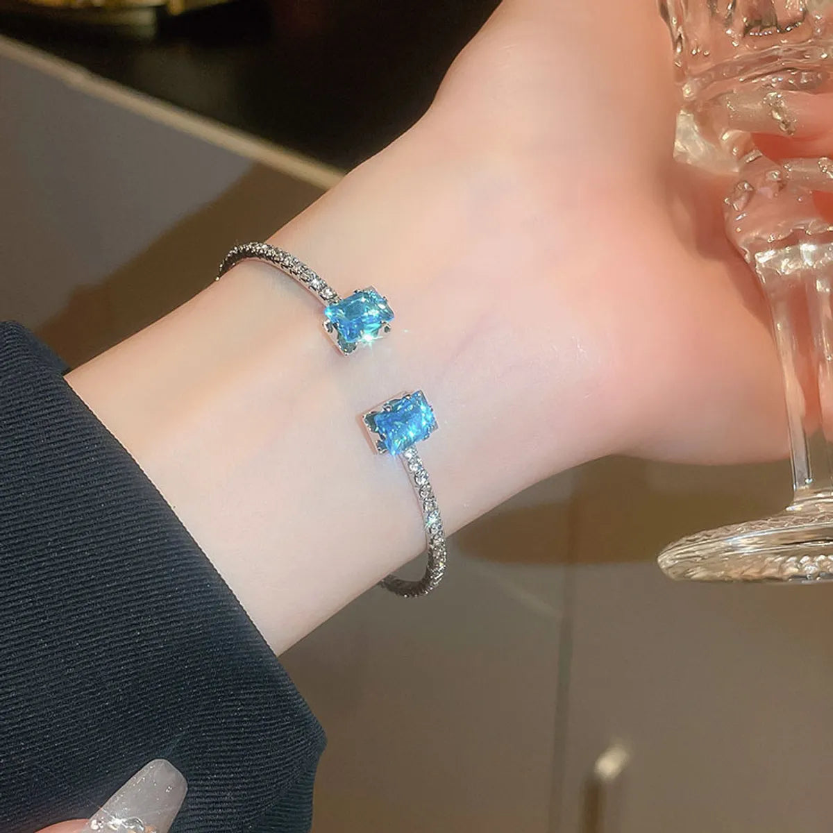 1# Bracelet-Silver-Blue