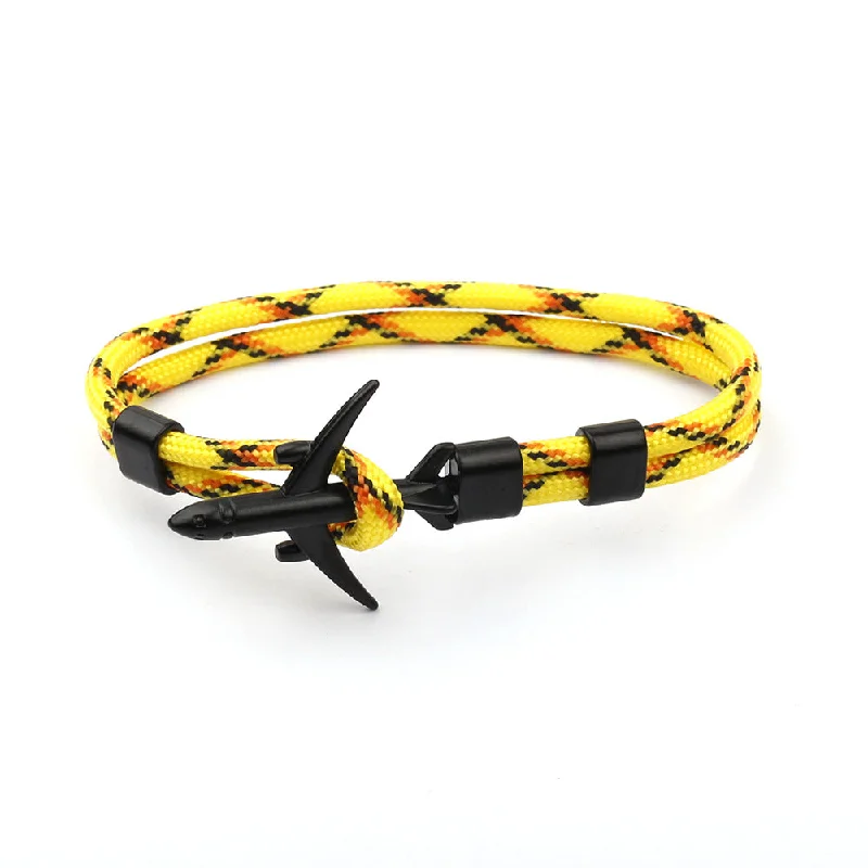 Camouflage Yellow Black Aircraft Bracelet B12-0401