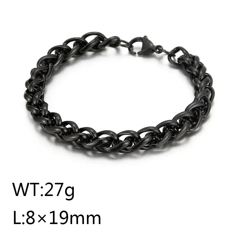 Black 8mm19cm