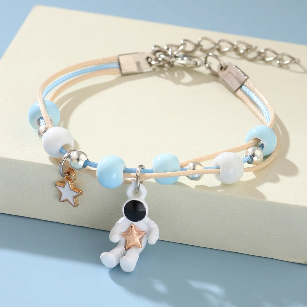 women's bracelets with wide band -Fashion Astronaut Alloy Knitting Women's Bracelets