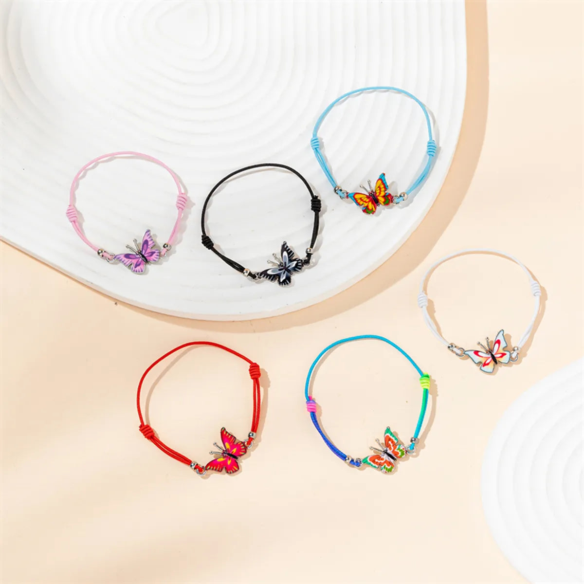 women's bracelets with stacked bangles -Sweet Simple Style Butterfly Alloy Women's Bracelets