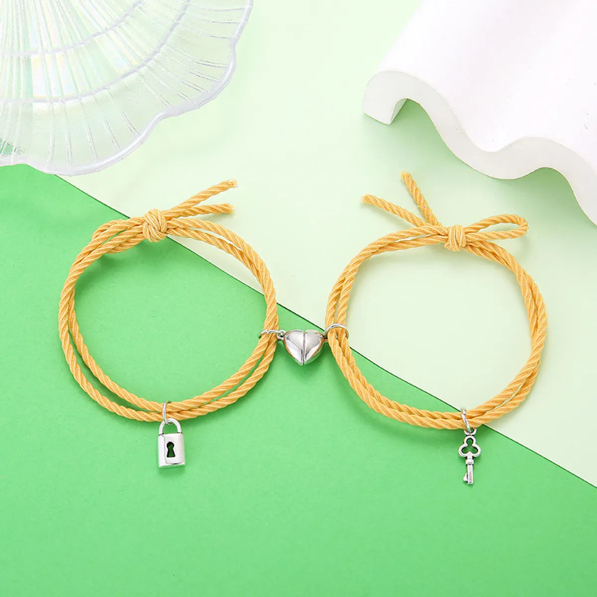 Rubber Band Love Key Lock Ginger Pair