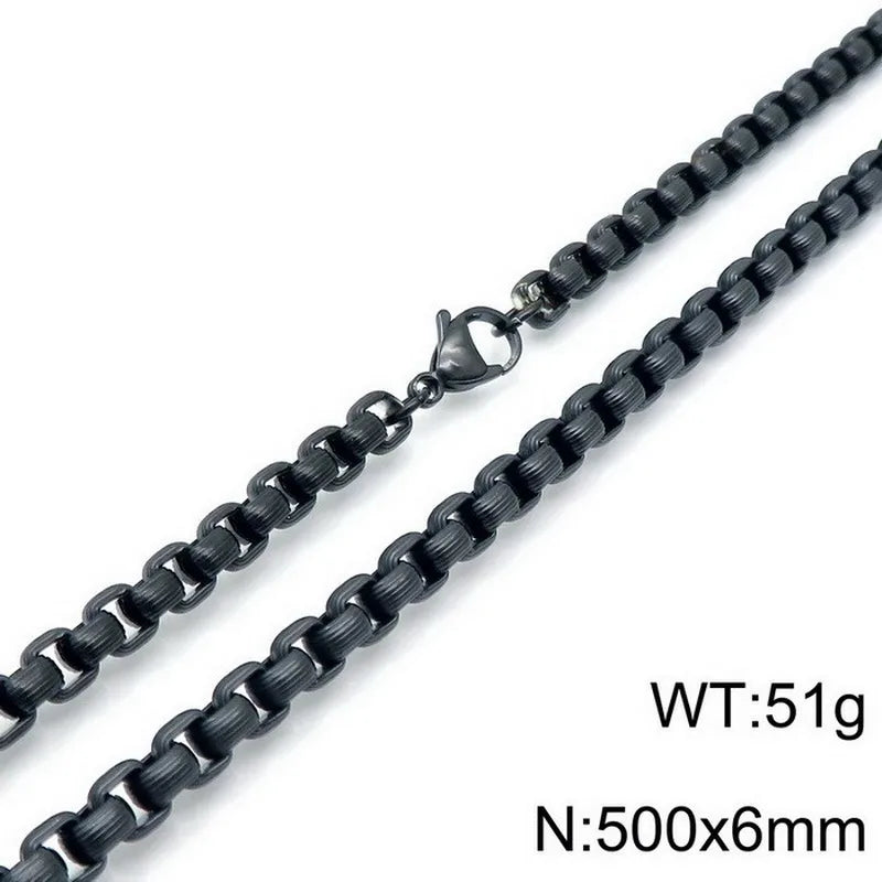 Black Necklace 50cm