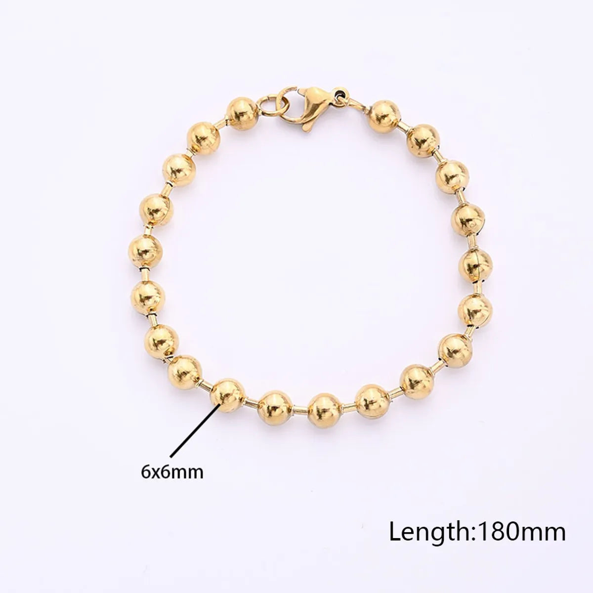 304 Stainless Steel Bead Chain (Gold)