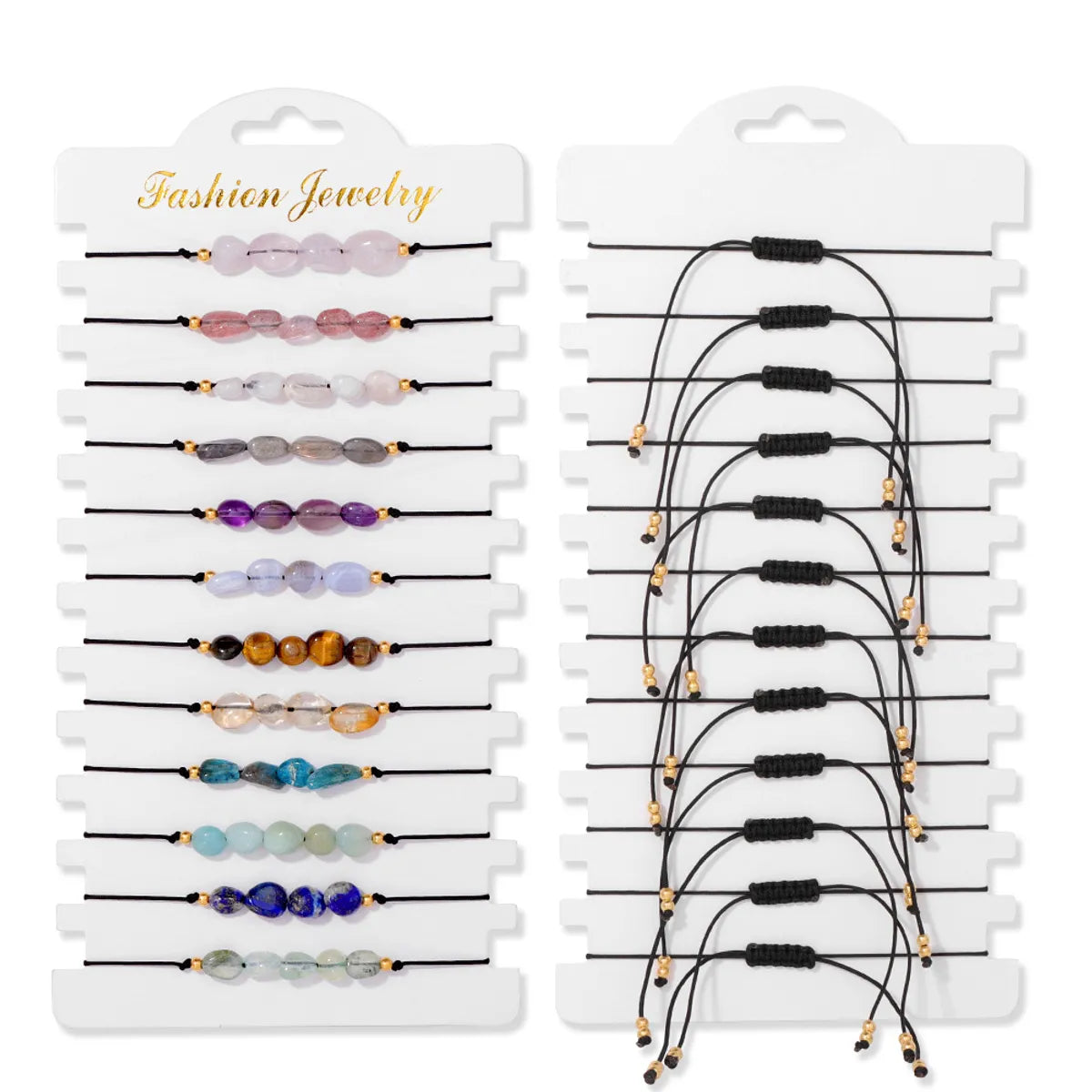 12PCs Woven Bracelet with Shape