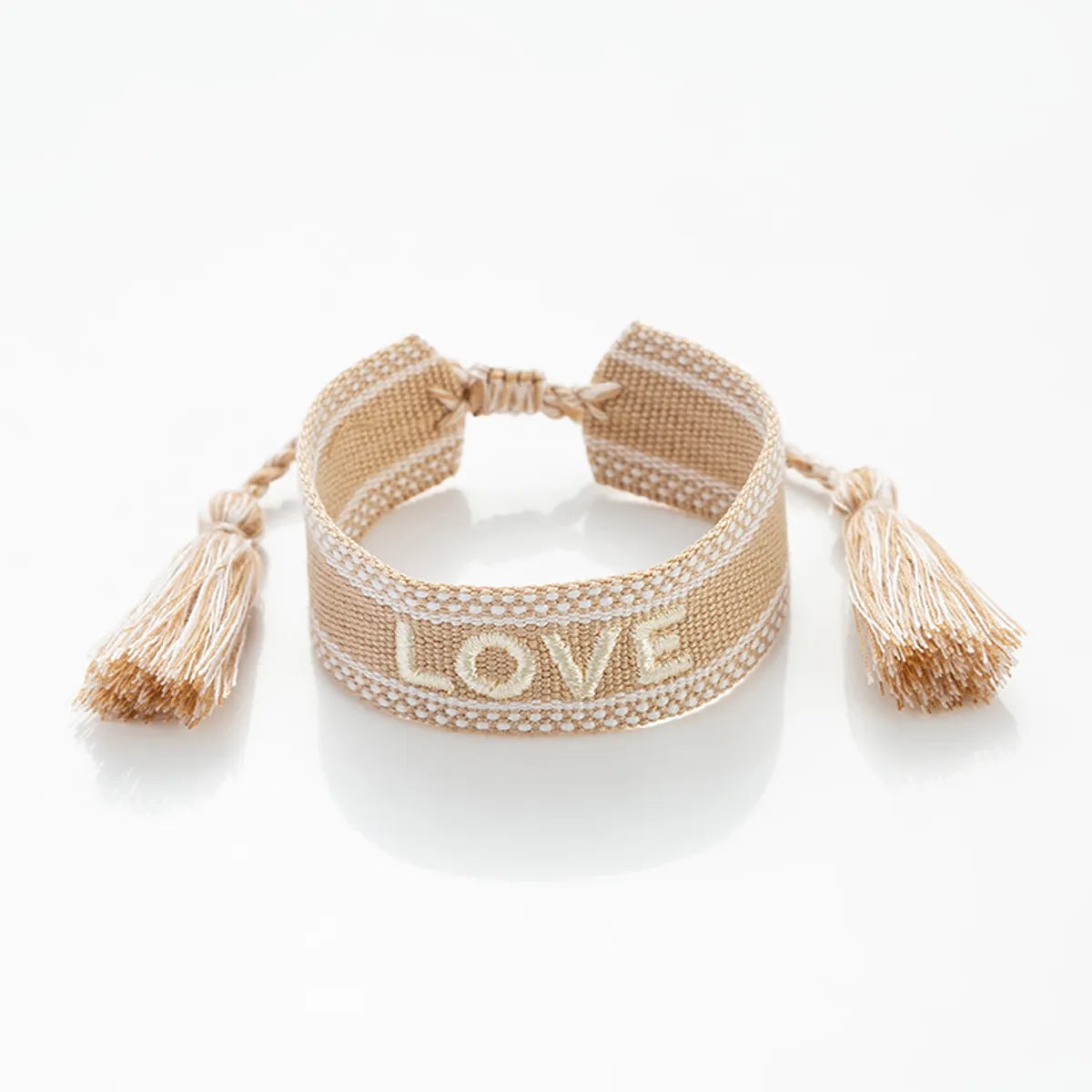 women's bracelets with wide band -Simple Style Love Letter Polyester Knitting Women'S Bracelets