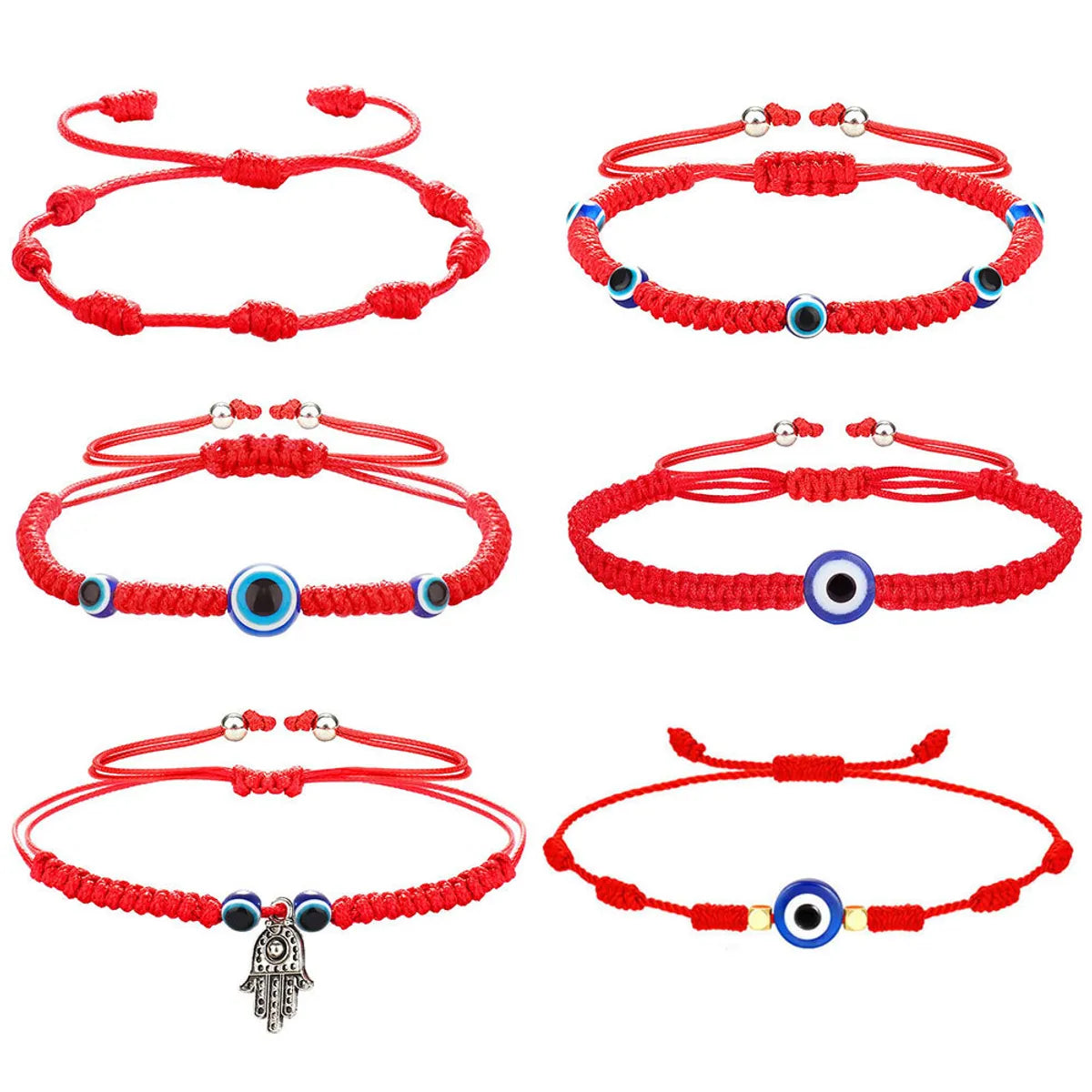 women's bracelets with personalized engraving -Fashion Eye Resin Rope Women'S Bracelets