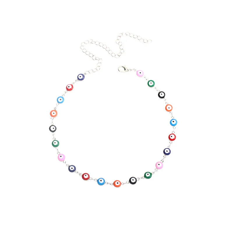 Colored Silver Necklace