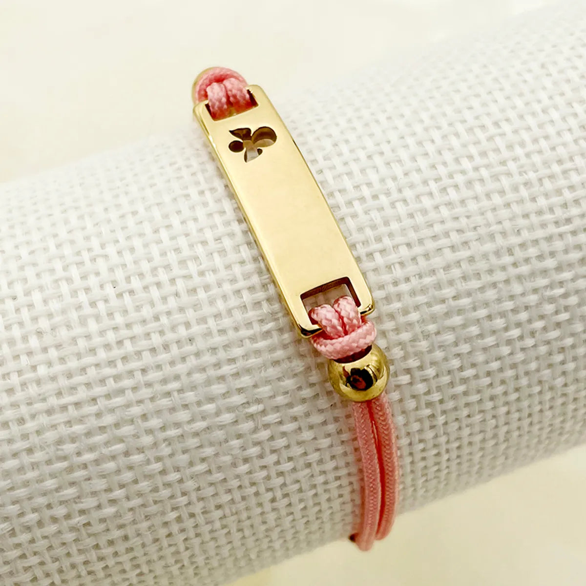 women's bracelets with pearl -Wholesale Jewelry Modern Style Simple Style Rectangle 304 Stainless Steel Rope Gold Plated Plating Hollow Out Bracelets