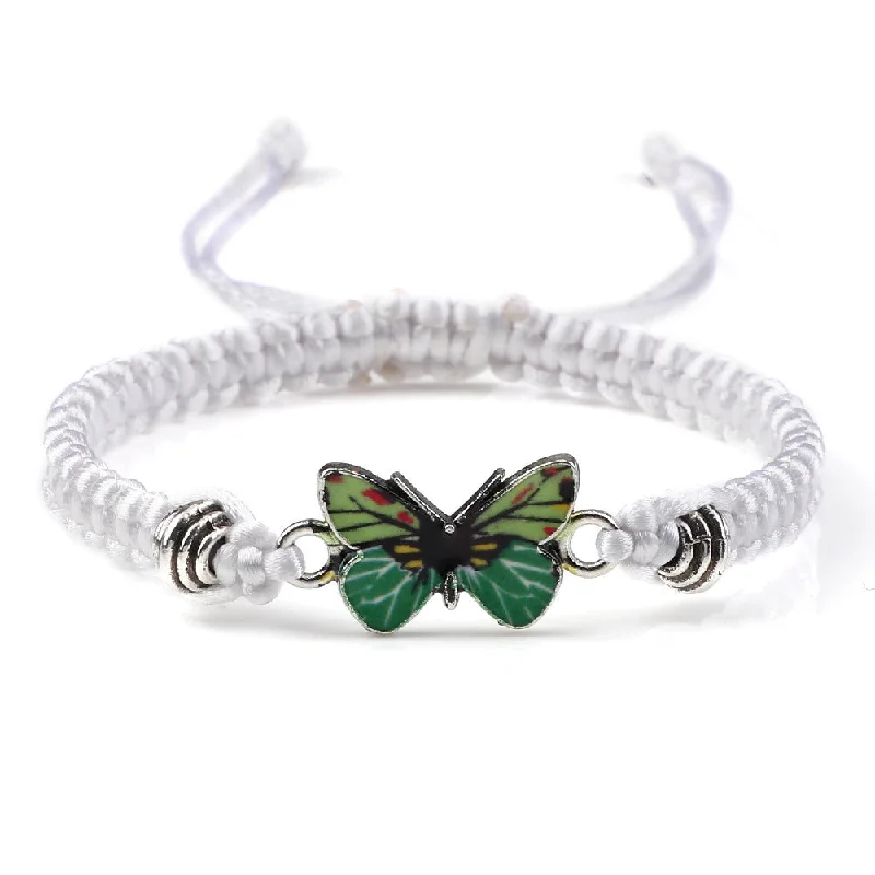 White Line Green Butterfly