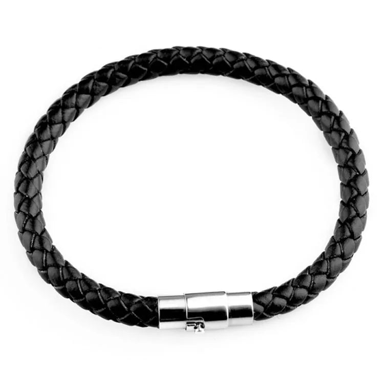 women's bracelets with bold bangles -Hot Selling   Jewelry Leather Rope Woven Men'S And Women'S Bracelet Leather Couple Bracelet Wholesale