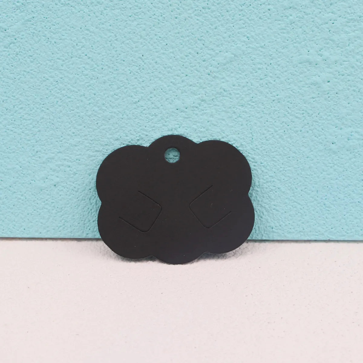 k004 hairpin card 6*5cm "black]