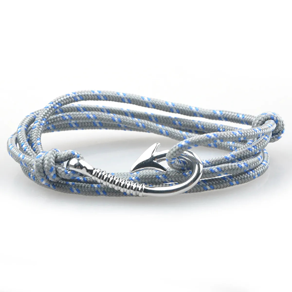 women's bracelets with contemporary look -Retro Geometric Anchor Alloy Rope Wholesale Bracelets