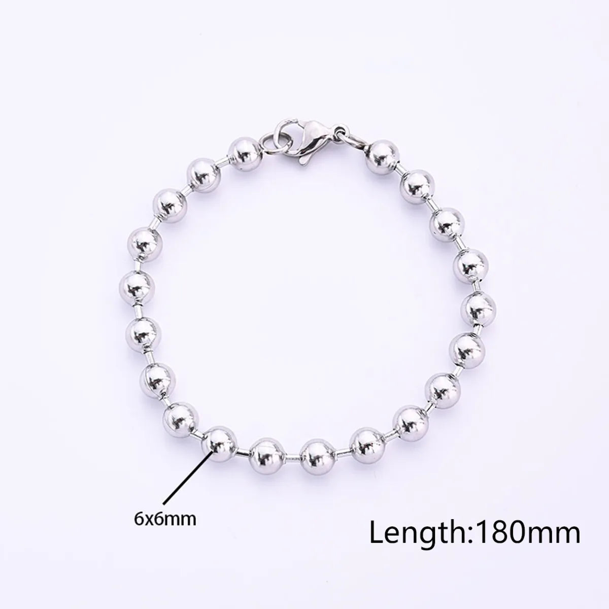 304 Stainless Steel Bead Chain (Steel Color)