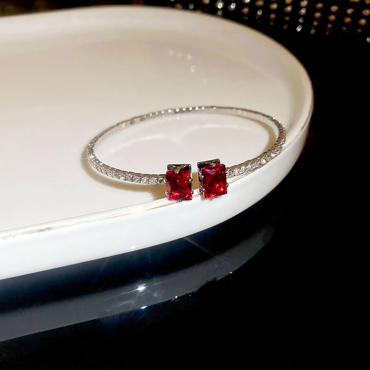 3# Bracelet-Silver-Red