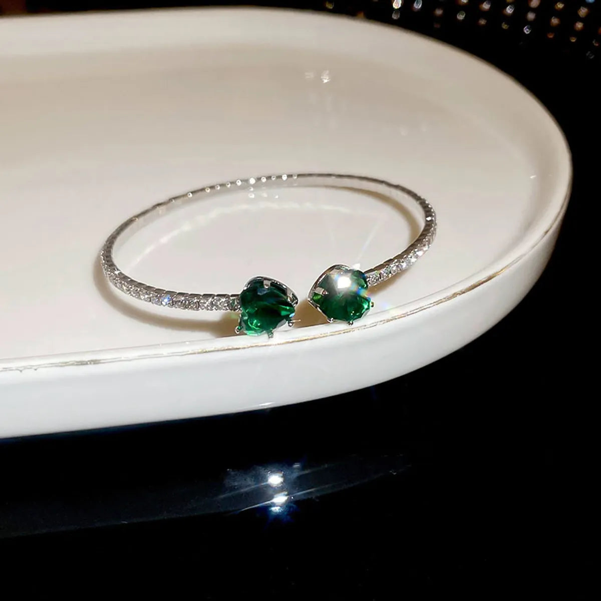 6# Bracelet-Silver-Green