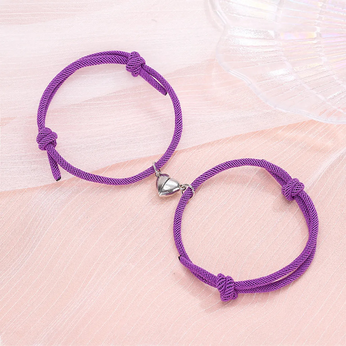 Love Magnet Simple Purple Pair