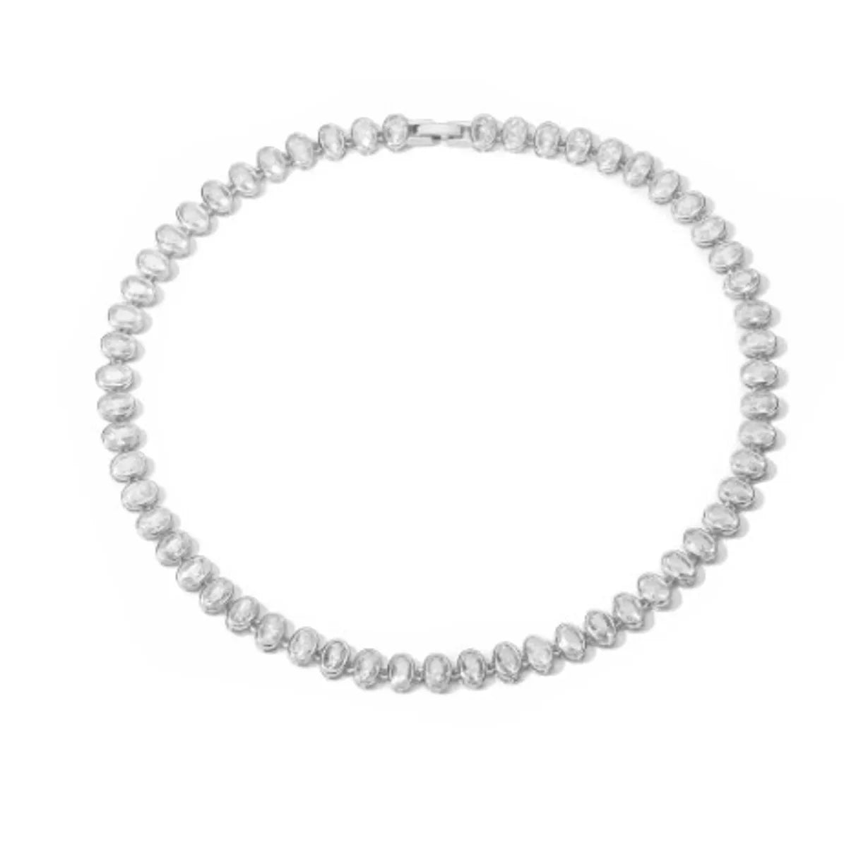 White Gold Color Necklace 1