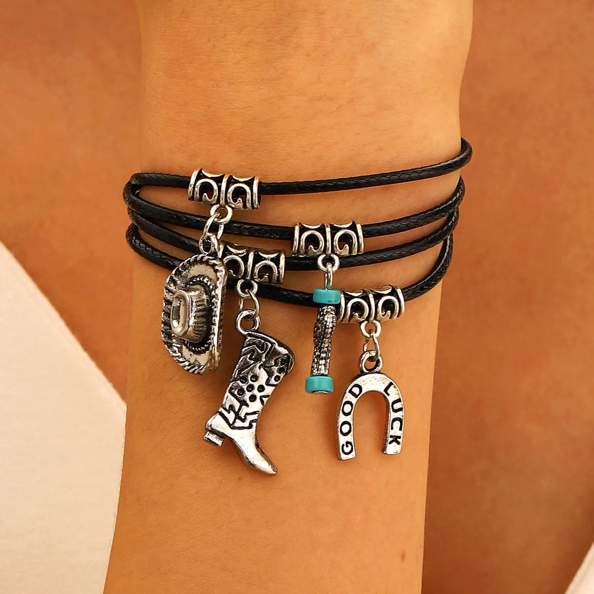 women's bracelets with cuff design -Vintage Style Wings Butterfly Boots Alloy Rope Plating Women's Bracelets