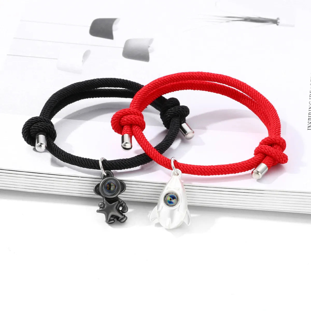 women's bracelets with stacked design -Casual Cartoon Style Astronaut Alloy Rope Plating Valentine'S Day Couple Bracelets