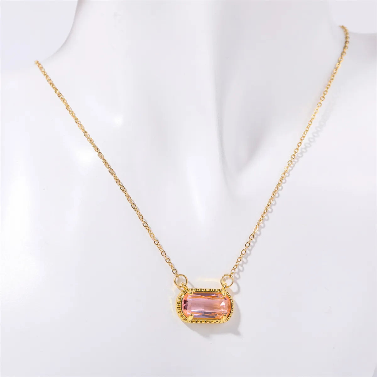 Pink Transparent Necklace (April)