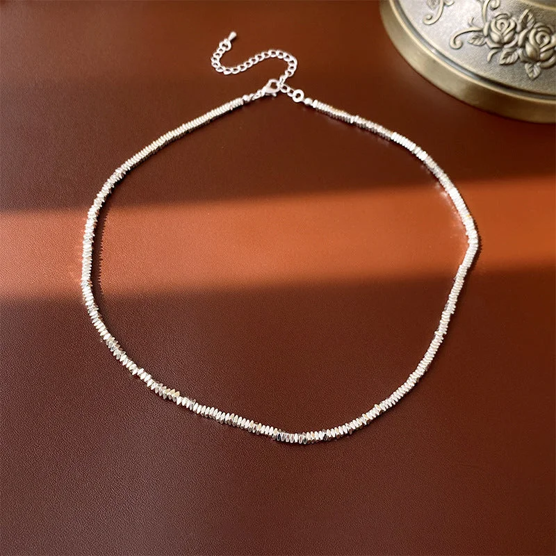 4# Necklace-Silver Broken Silver