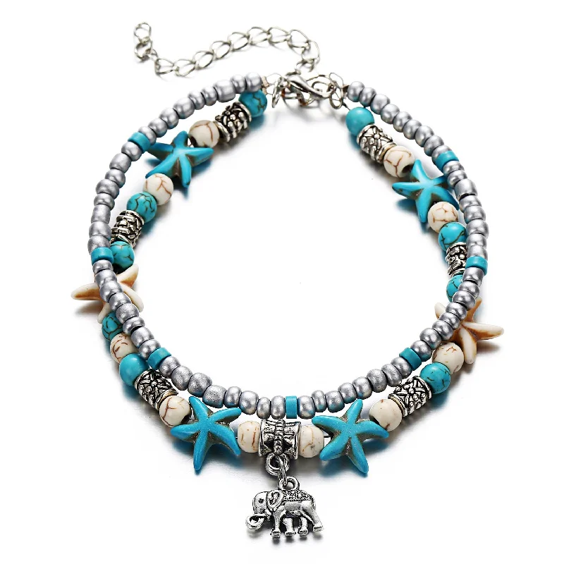 B04-02-20 Beach Anklet Elephant