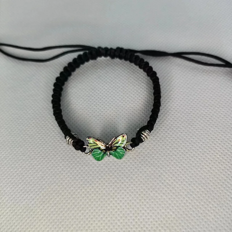 Black Line Green Butterfly